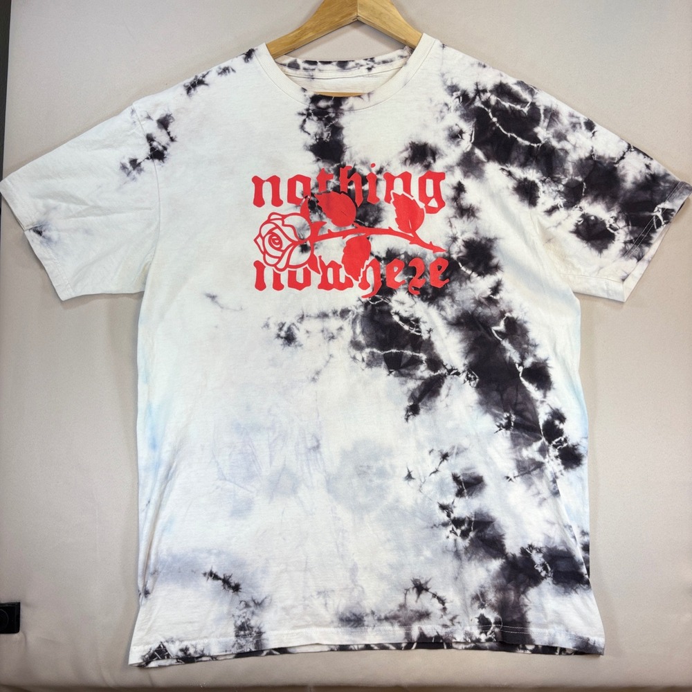 nothing,nowhere. Vakate Shirt Mens Large Tie Dye Rose Graphic Tee Emo Streetwear